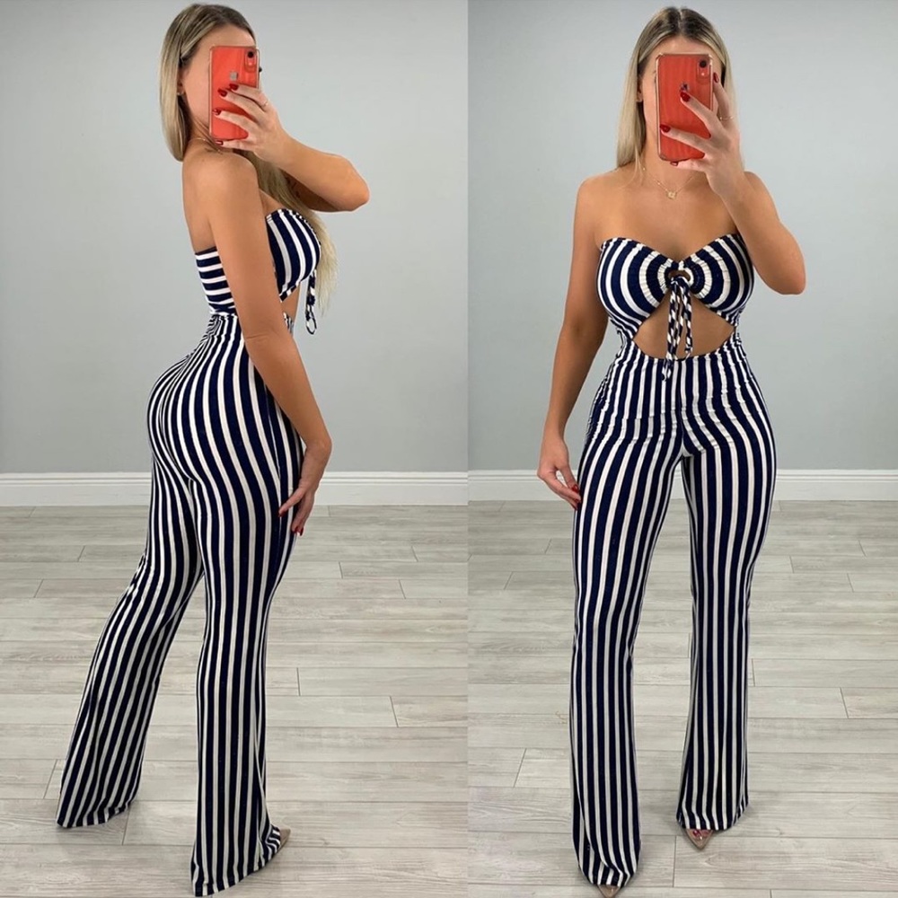 ✨LAST 1 SMALL ✨Women’s Sexy Striped Jumpsuit